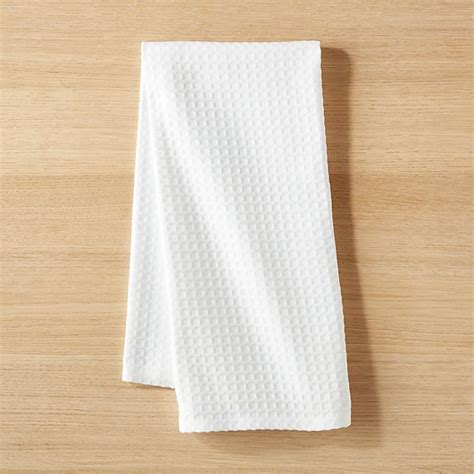 Waffle Weave White Dish Towel Reviews Cb2 Canada