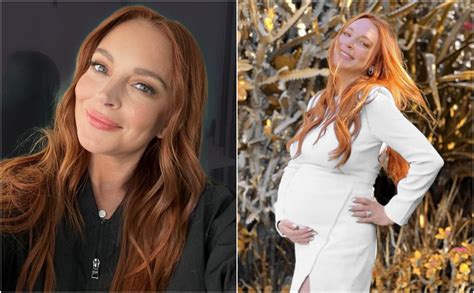 Photo Looking Fantastic Lindsay Lohan Showed Off Her Pregnant Belly In A Swimsuit Free Press