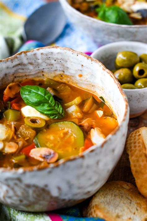 Quick And Easy Mediterranean Vegetable Soup Larder Love