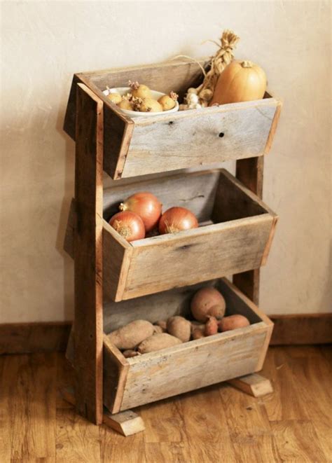 Rustic Shelving With Ample Storage For All Your Potatoes And Onions