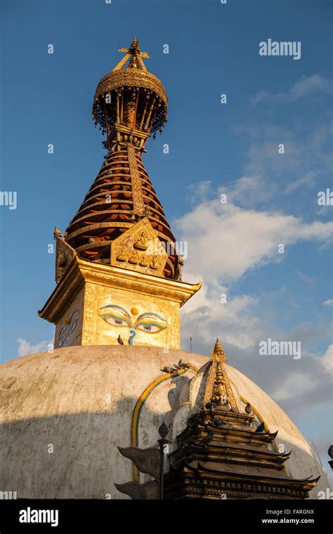Kathesimbhu Stupa At Sunset Kathmandu Nepal Stock Photo Alamy
