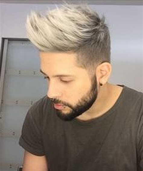 Coolest Short Spikey Blonde Haircut Styles 2019 For Men Silver Hair