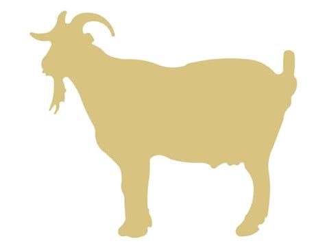 Goat Style 1 Billy Goat Unfinished Wood Shape Cutout Variety