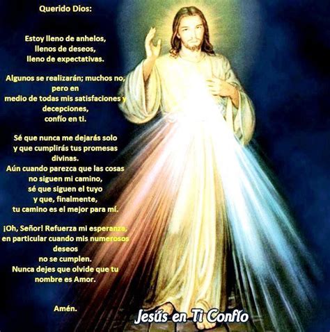 Oracion Jesus De La Misericordia Pinterest Divine Mercy Prayer