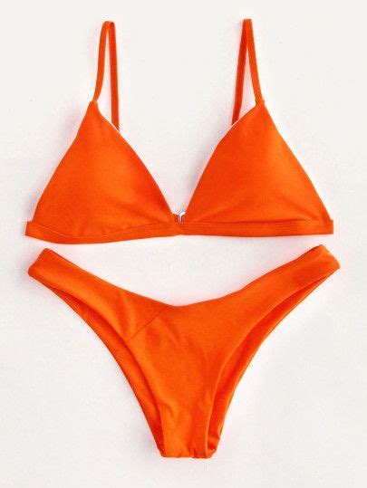 Orangee Bikini Life High Leg Bikini Beachwear For Women Swimwear