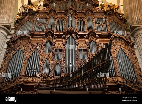 Mexico City Mexico One Of The Two Pipe Organs In The Metropolitan