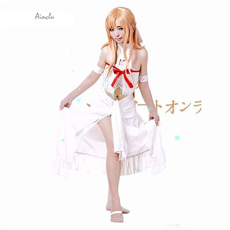 Ainclu Customize Costume Sword Art Online White Yuuki Asuna Spirit Ear