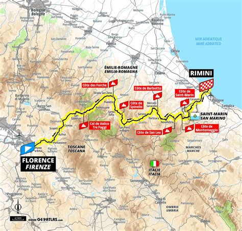Tour De France Stages Map Leah Sharon