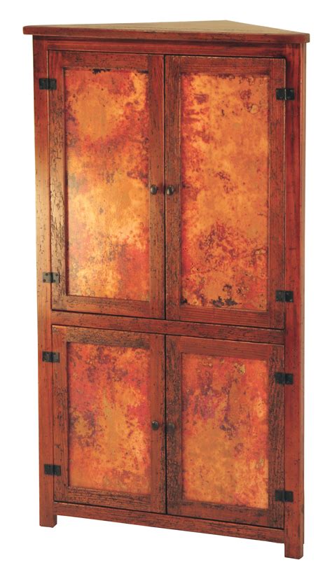 Corner Cabinet W 4 Doors W Copper Mr Vallartas