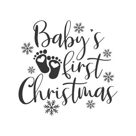Baby's first christmas svg christmas svg baby svg png dxf | Etsy