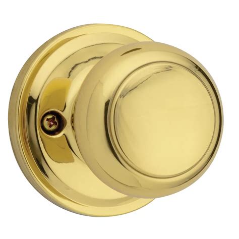 Weiser Troy Inactive Door Knob In Polished Brass The Home Depot Canada
