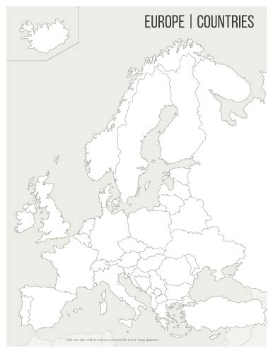 Interactive map of europe europe map with countries and seas. Blank Map Of Western Europe Printable - Calendrier 2021