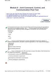 Test Pdf Jko Lcms Page Of Module Joint Command Control And Communication Post Test