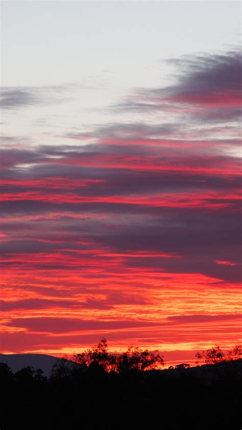 Sunset Sky Clouds Wallpaper 1440x2560
