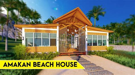 Tropical Amakan Beach House Design With 2 Bedrooms 54 Sq M 9m X
