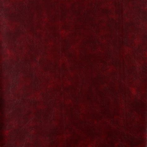 Merlot Red Distressed Solid Leather Hide Grain Indoor Outdoor Vinyl
