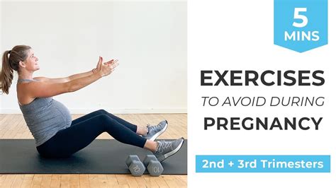 5 Exercises To Avoid During Pregnancy Pregnancy Workout Modifications Youtube