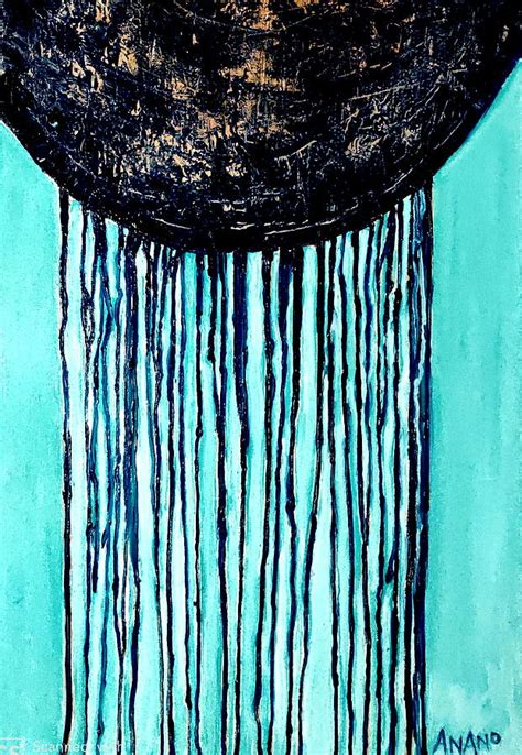 Abstract Drip Painting 5 Painting By Anand Swaroop Manchiraju Fine