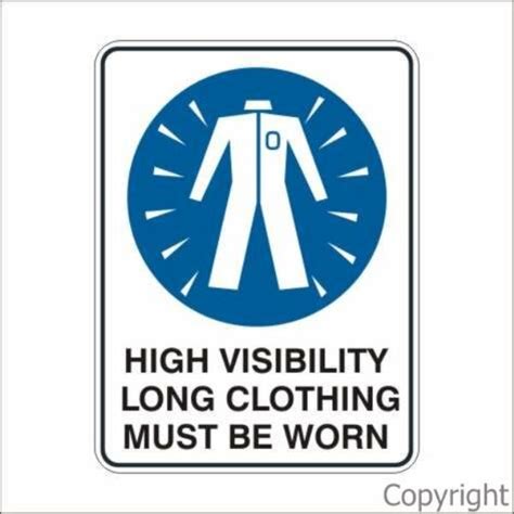 High Visibility Clothing Must Be Worn Sign Border Lifting And Safety