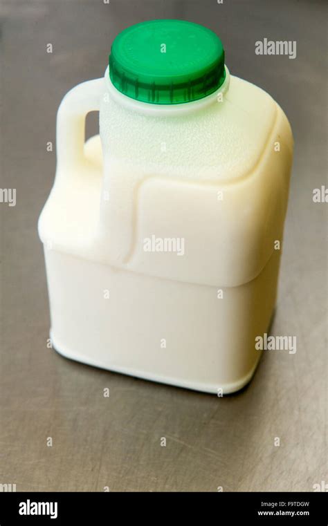 Small Green Top Milk Carton And Milk Stock Photo Alamy
