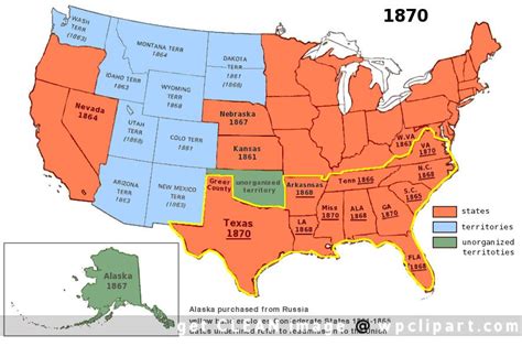 Us Territory 1870 History American History Genealogy Map