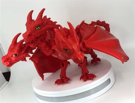 3 Headed Bjd Dragon Dragon Dollaction Figure Jointed Articulated