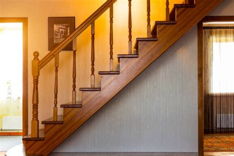 Wooden Staircase Side View Stock Photos Pictures And Royalty Free Images
