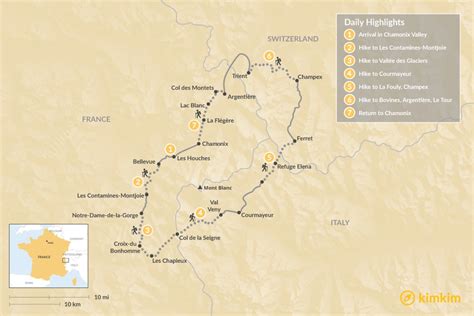 Tour Du Mont Blanc Self Guided Trek 7 Days Kimkim