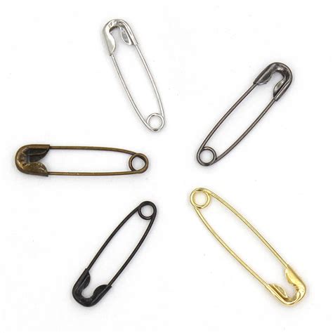 500 Pieceslot Mini Safety Pins Metal Silver Golden Black Anti Copper