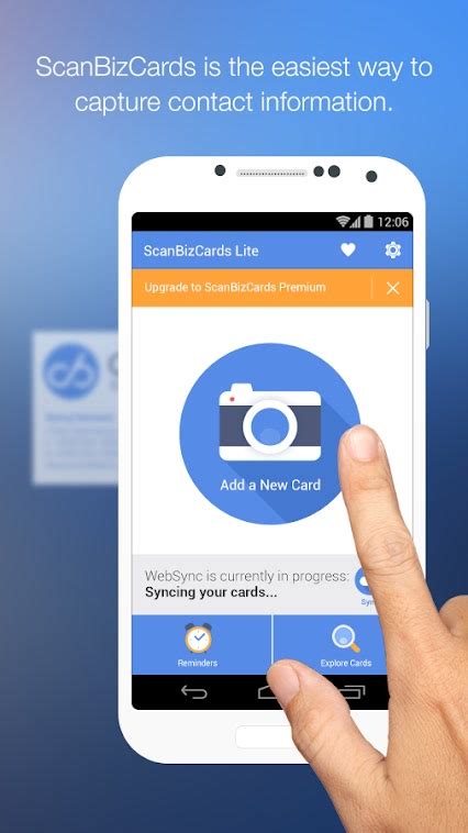 By the optical character recognition scanner take information fro business cards. 5 Best Business Card Scanner Apps for Android | TechWiser