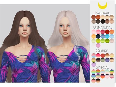 Sims 4 Hairs The Sims Resource Leahlillith`s Anastasia Hair
