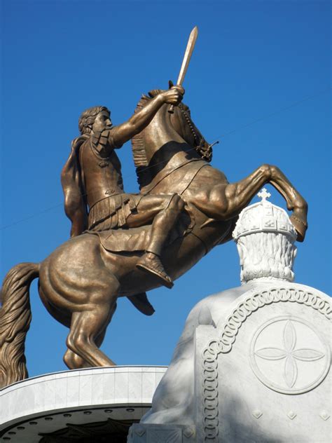 Alexander The Great Statue In Skopje Macedonia