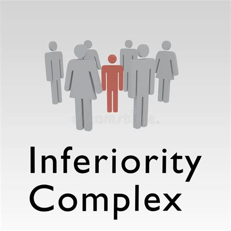 Inferiority Complex Concept Stock Illustration Illustration Of