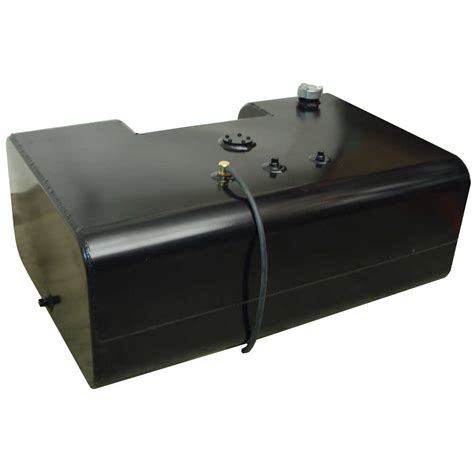 50 Gallon Right Side Rectangular Steel Fuel Tank With Step Inset Mill