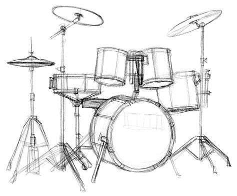 Free Drum Drawing Sketch With Creative Ideas Sketch Art And Drawing