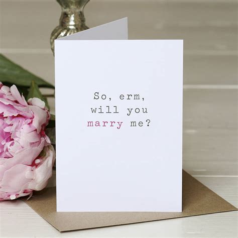 Maybe you would like to learn more about one of these? 'so erm marry me' proposal card by slice of pie designs ...