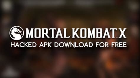 Mortal Kombat X Hacked Apk 2016 Working Youtube