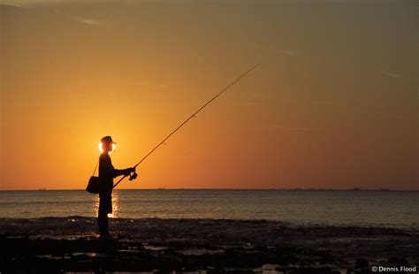 Fisherman At Sunset Dennis Flood Photography