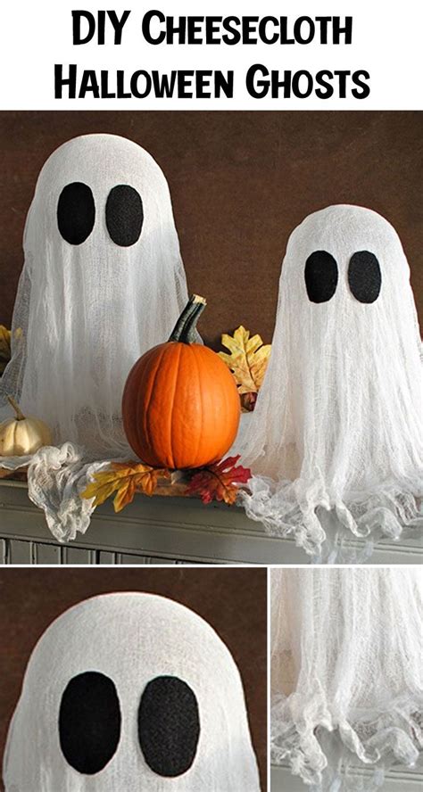These Diy Cheesecloth Halloween Ghosts Are Easy To Create Make Are Few