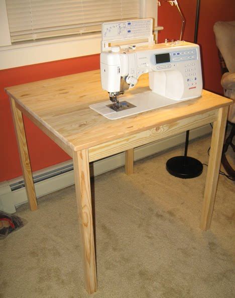 The first step in how to make a sewing table with an existing table is to place your machine in the selected position on the table. Diy Sewing Machine Table Plans PDF Woodworking