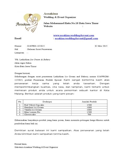 Tidak hanya terbatas pada produsen dan konsumen saja, bahkan sesama pelaku usaha (produsen) pun juga saling memberikan penawaran. Contoh Surat Penawaran Barang Beserta Kop Surat