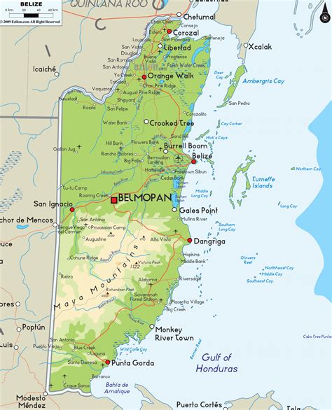 Mapas Geográficos De Belize Geografia Total™