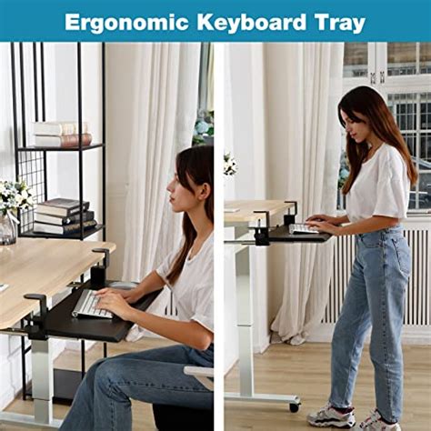 Woka Keyboard Tray Under Desk Ergonomic 26x12 Keyboard Mouse Holder