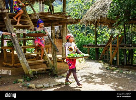 Panama Chagres River Embera Village Stockfotos Und Bilder Kaufen Alamy