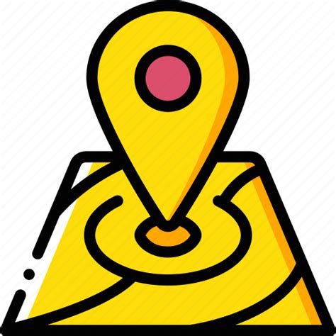Geography Location Map Navigation Pin Icon