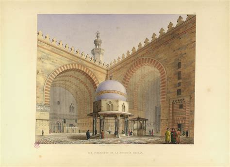 Xavier Pascal Coste 1787 1879 Vue Interieure De La Mosquee Hassan