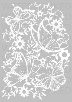 Fairy pattern. Use the printable outline for crafts, creating stencils
