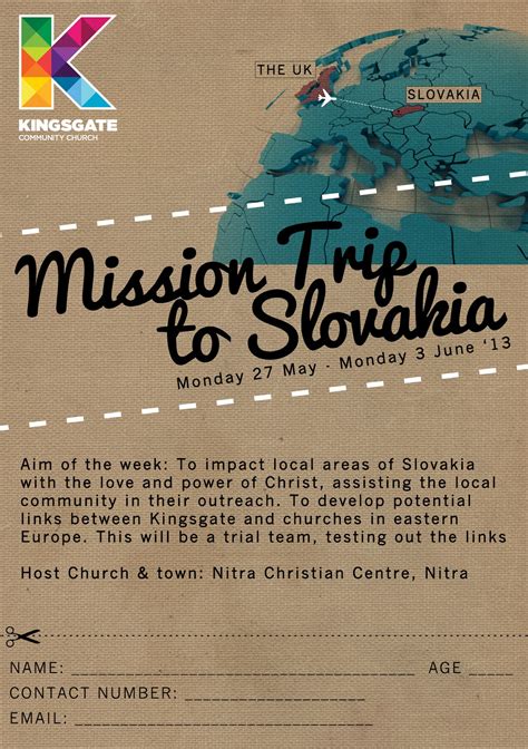 Alice Hampson Design Mission Trip Flyer