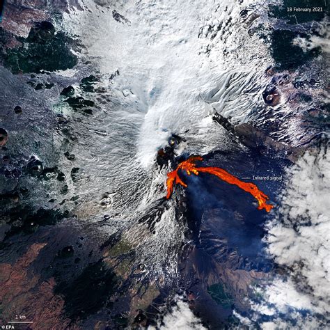 Mount Etna Satellite Photos Show Volcanos Eruption From Space Daily