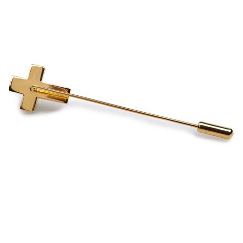 Gold Latin Cross Lapel Pin Christian Metal Lapel Pins Suit Pins Otaa
